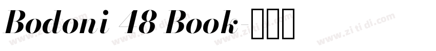 Bodoni 48 Book字体转换